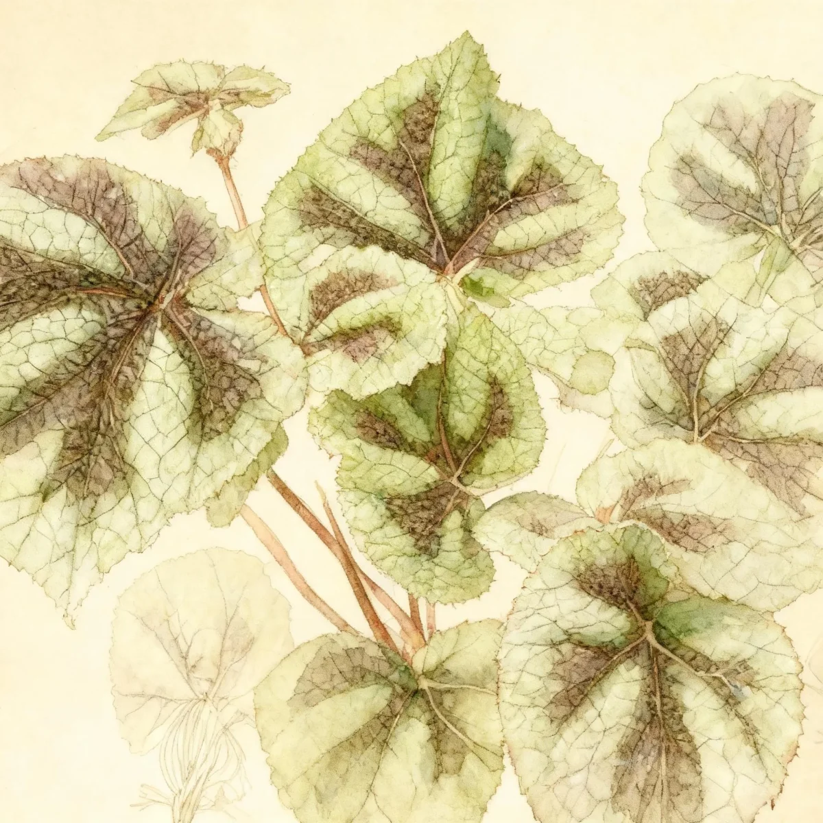 Iron cross begonia (Begonia masoniana)