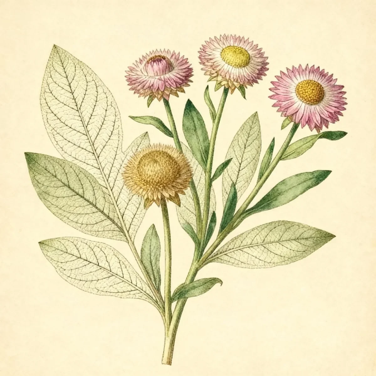 Everlasting flower (Xerochrysum bracteatum)