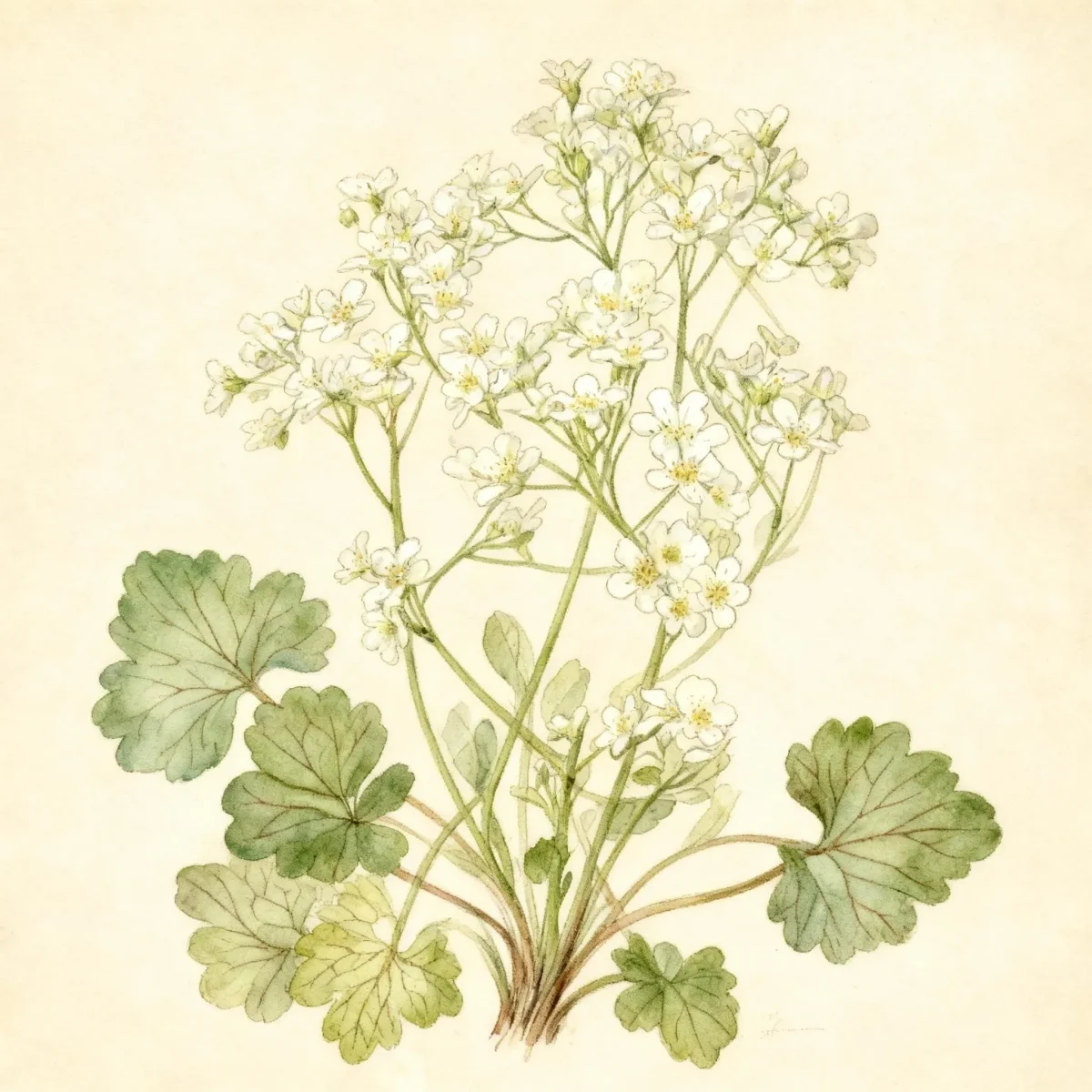 Lifelong saxifrage (Saxifraga paniculata subsp. paniculata)