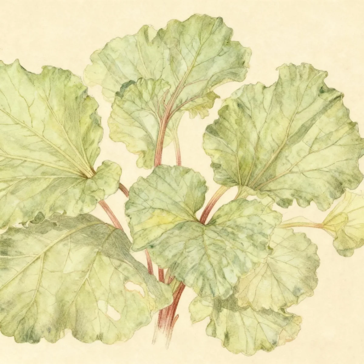 Rhubarb (Rheum × hybridum)