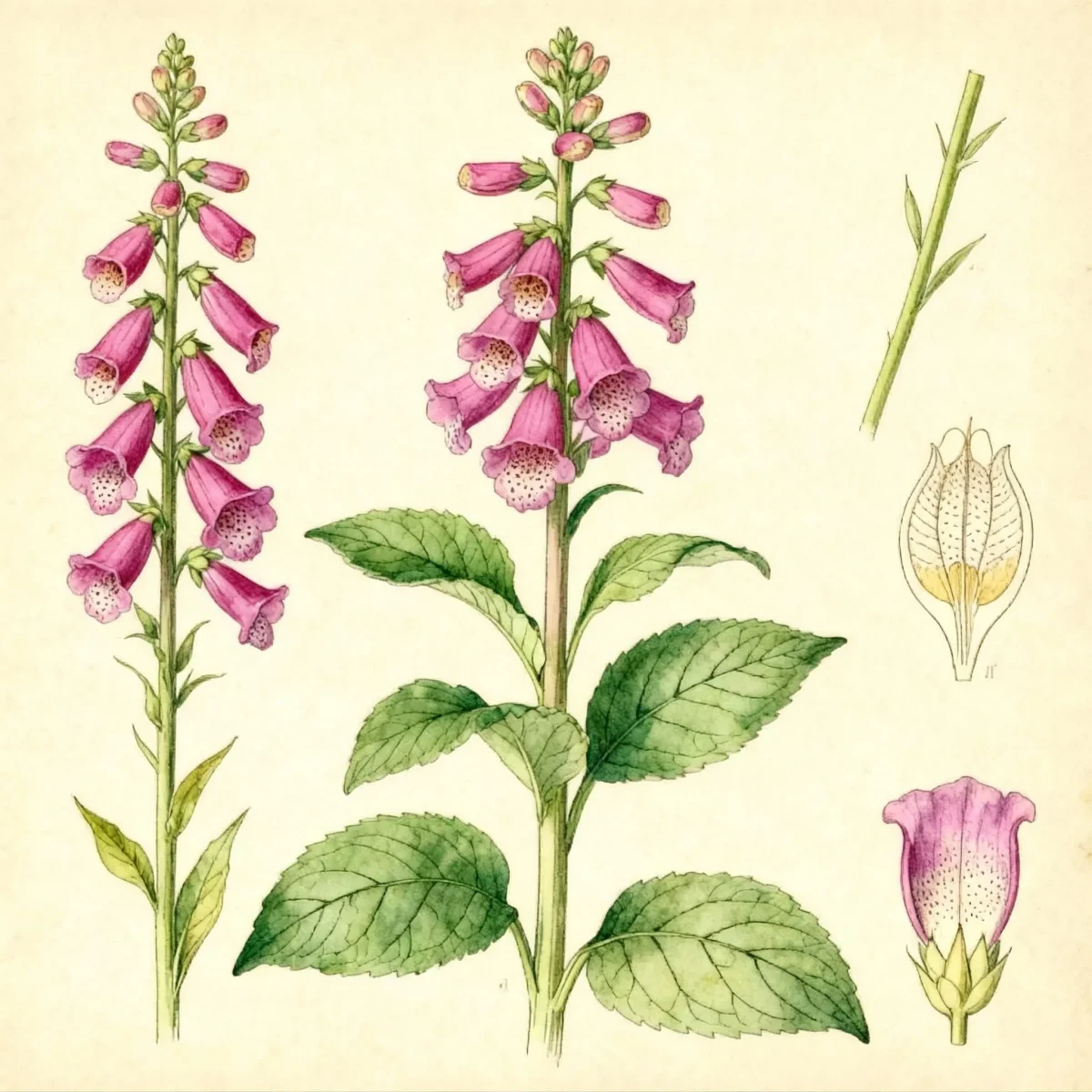 Common foxglove (Digitalis purpurea 'Candy Mountain')