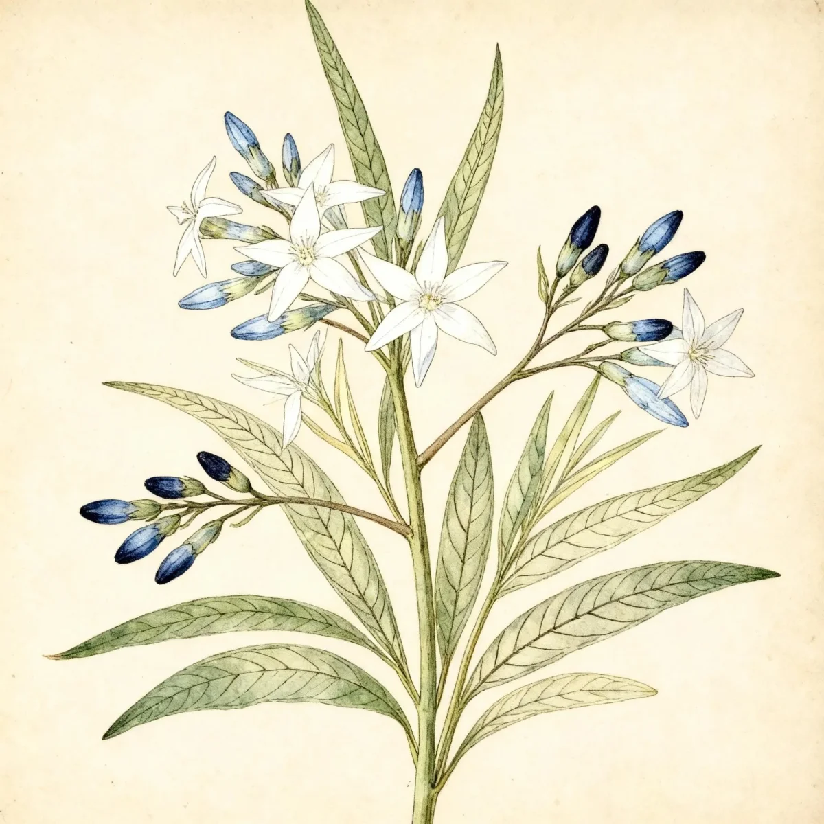 Blue star (Amsonia ciliata 'Halfway to Arkansas')