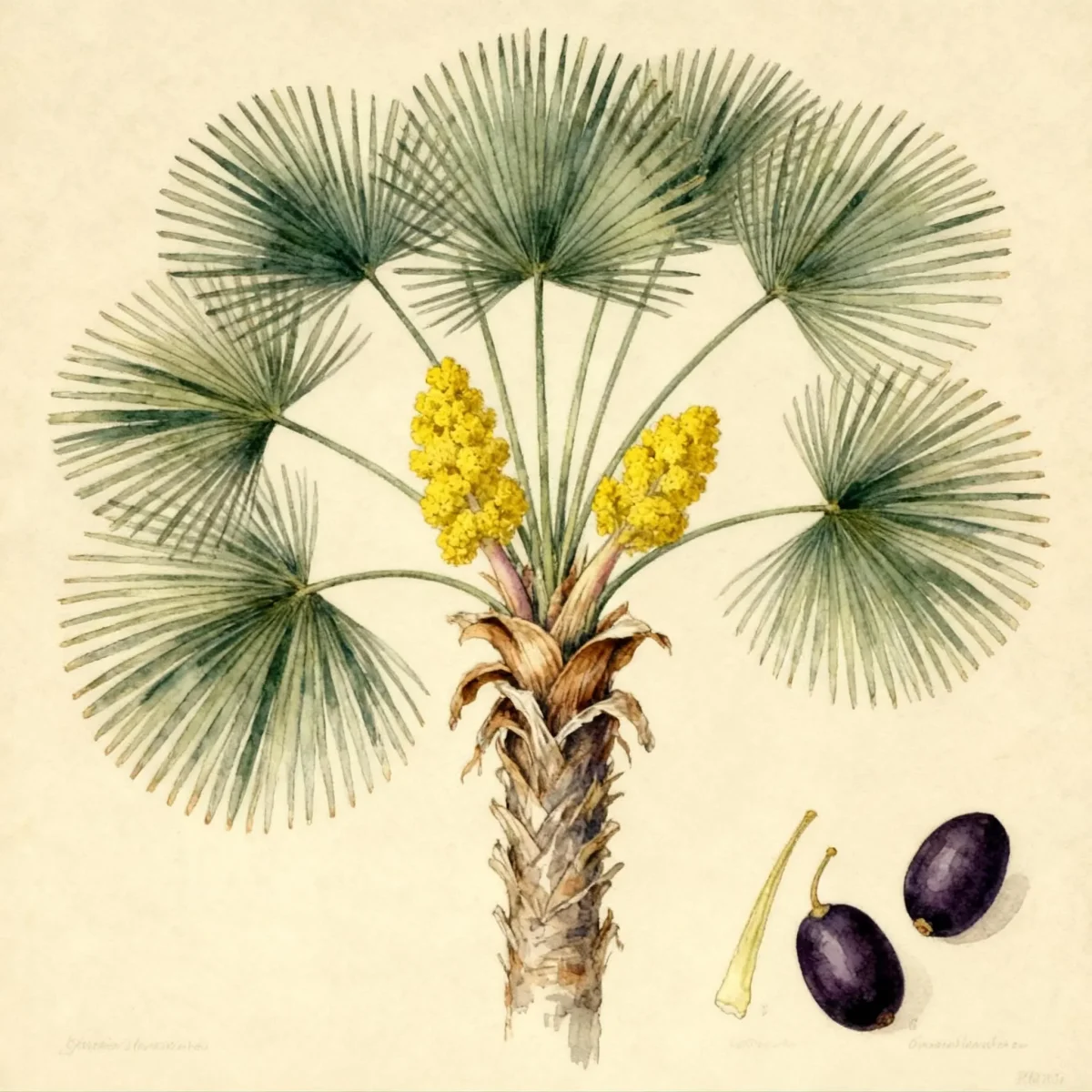European fan palm (Chamaerops humilis)