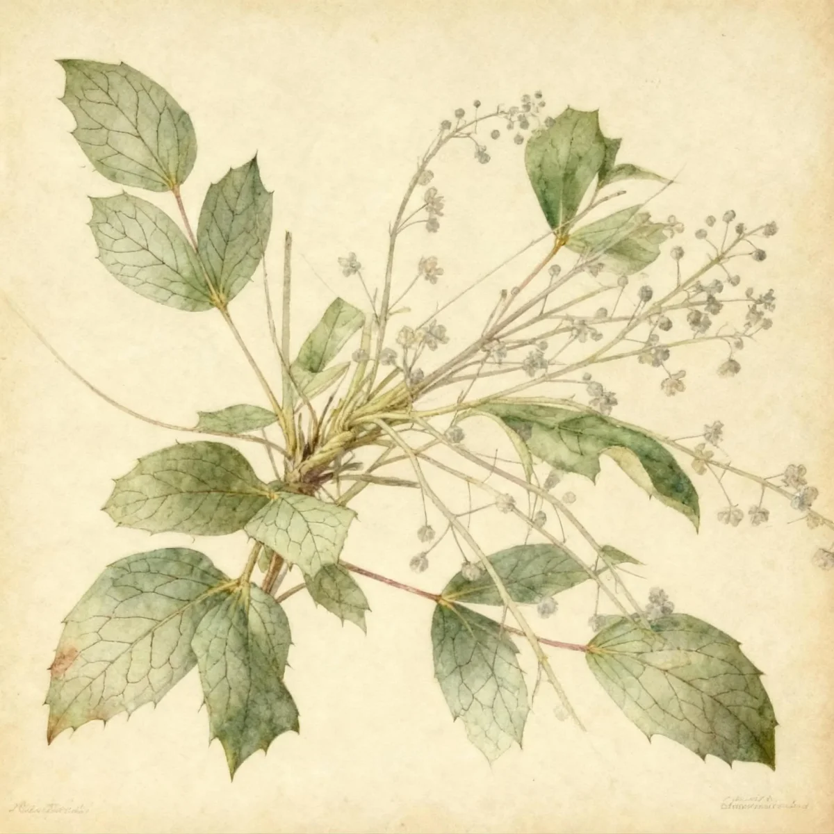 Oregon grape (Mahonia gracilipes)