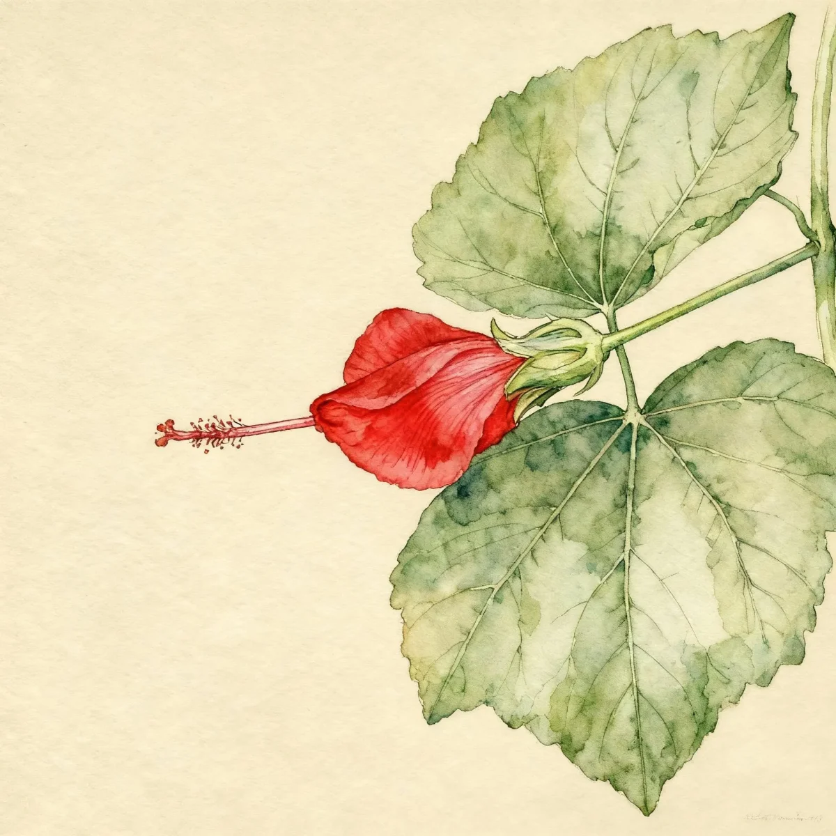 Wax mallow (Malvaviscus 'Big Mama')