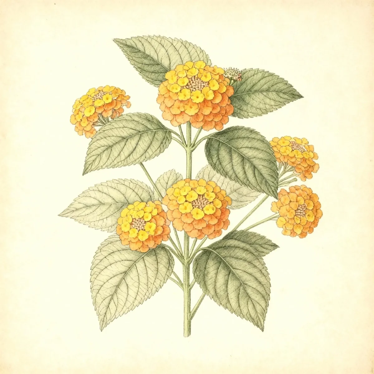 Lantana (Lantana camara 'Ballucor' LITTLE LUCKY ORANGE)