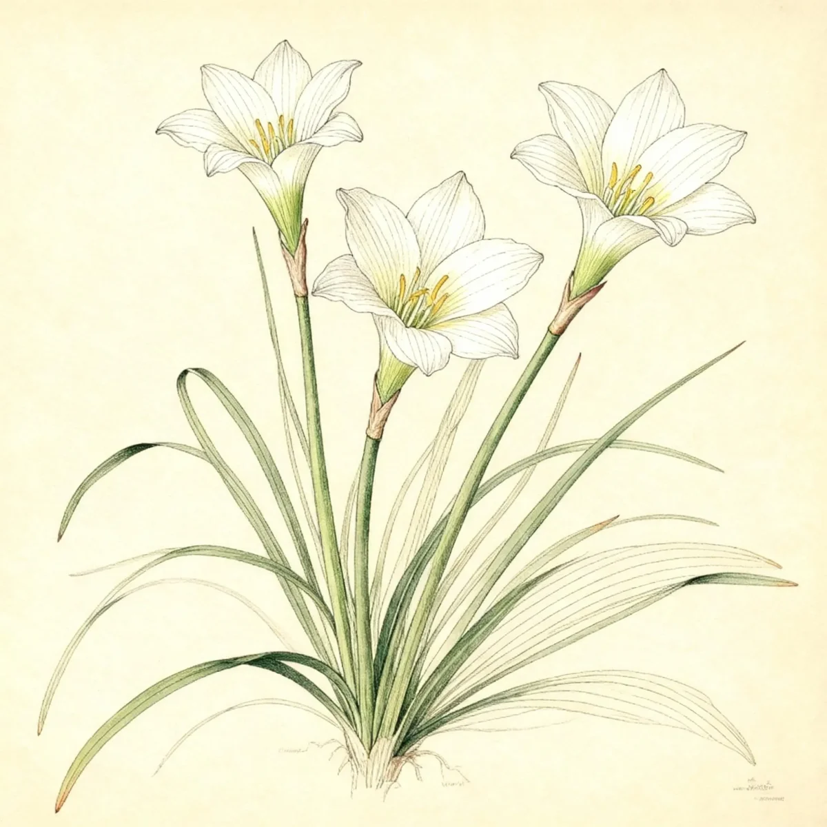 Rain lily (Zephyranthes simpsonii)