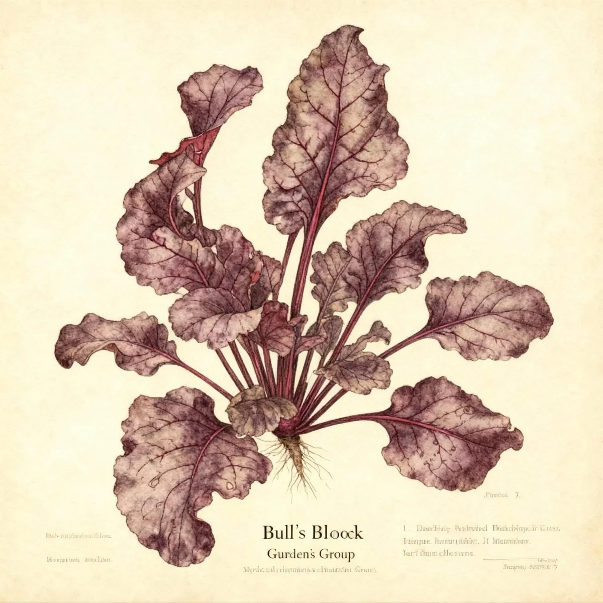 Beet (Beta vulgaris (Garden Beet Group) 'Bull's Blood')