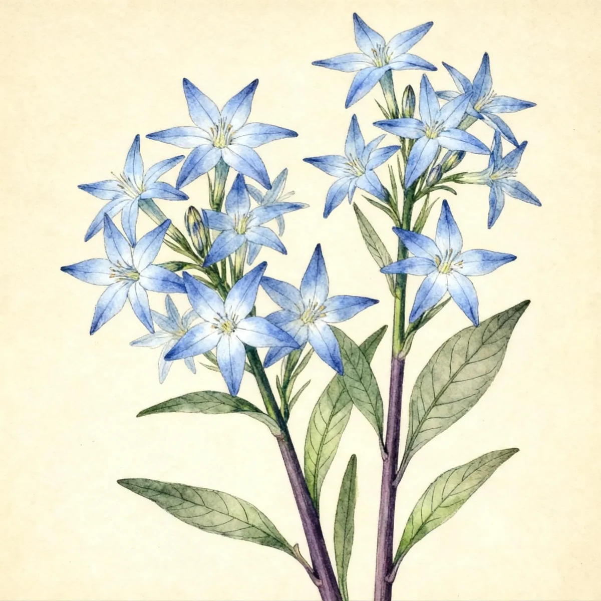 Blue star (Amsonia tabernaemontana 'Storm Cloud')