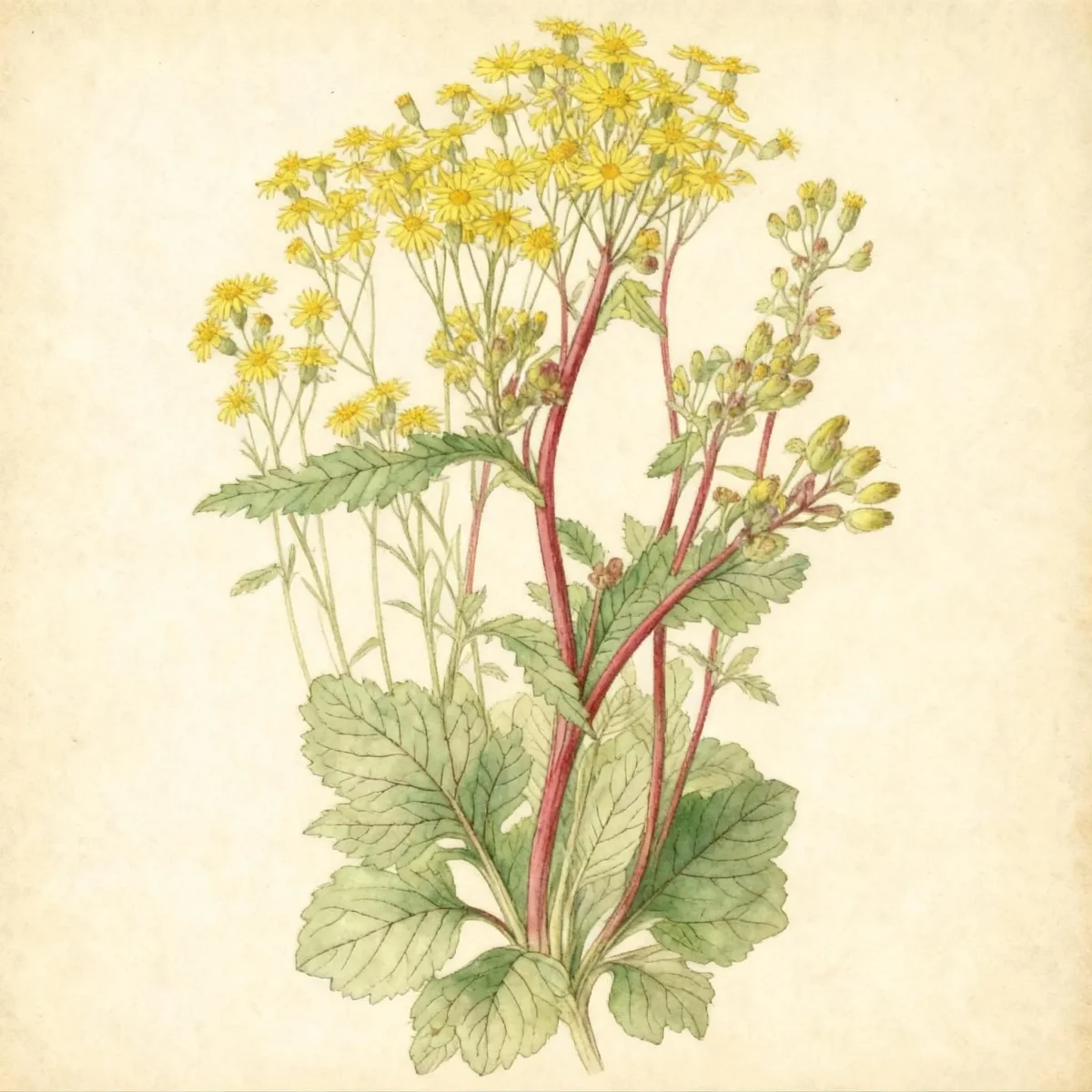 Golden ragwort (Packera aurea 'Dark Shadows')