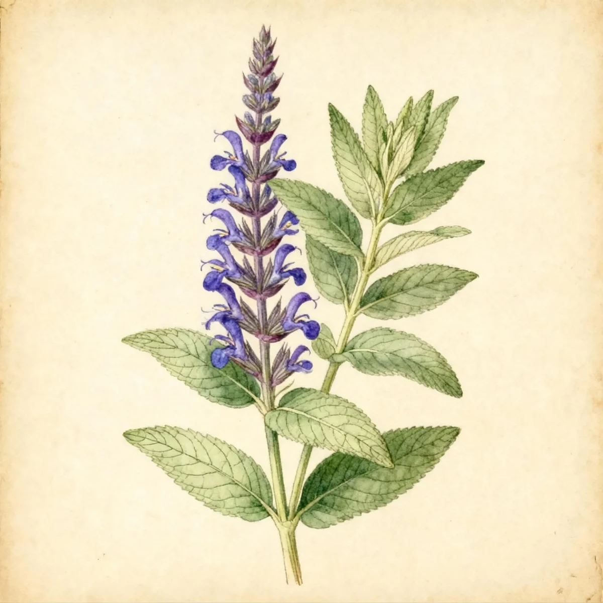 Wood sage (Salvia × sylvestris 'Little Night')