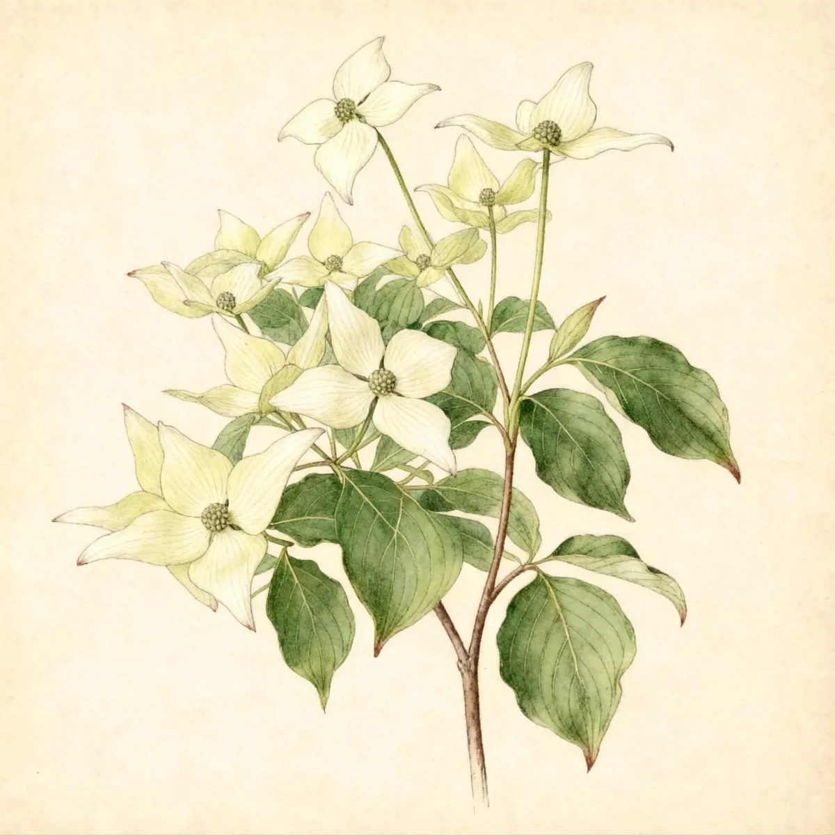 Kousa dogwood (Cornus kousa 'Snow Tower')