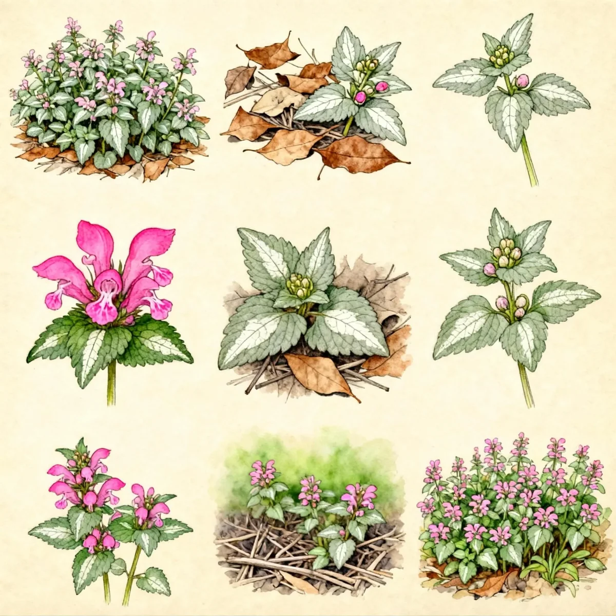 Deadnettle (Lamium maculatum 'Checkin' PINK CHABLIS)