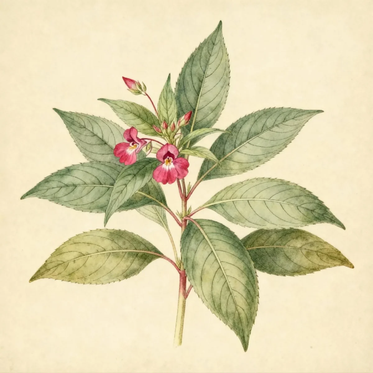 New Guinea impatiens (Impatiens SUNPATIENS COMPACT FIRE RED)