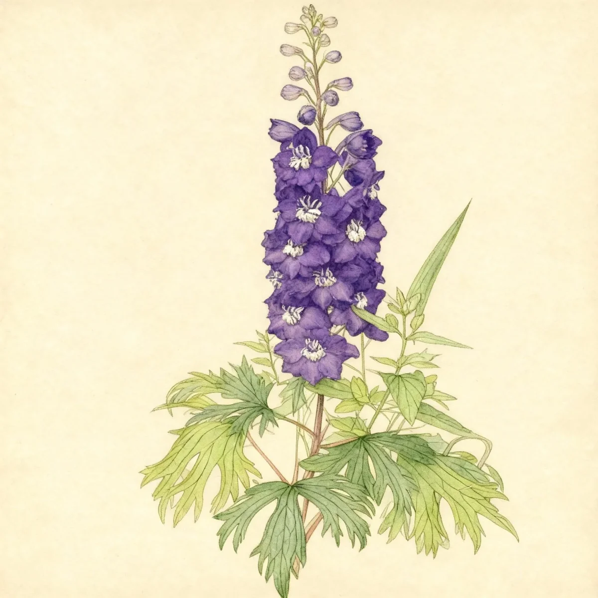 Candle larkspur (Delphinium elatum AURORA DEEP PURPLE)