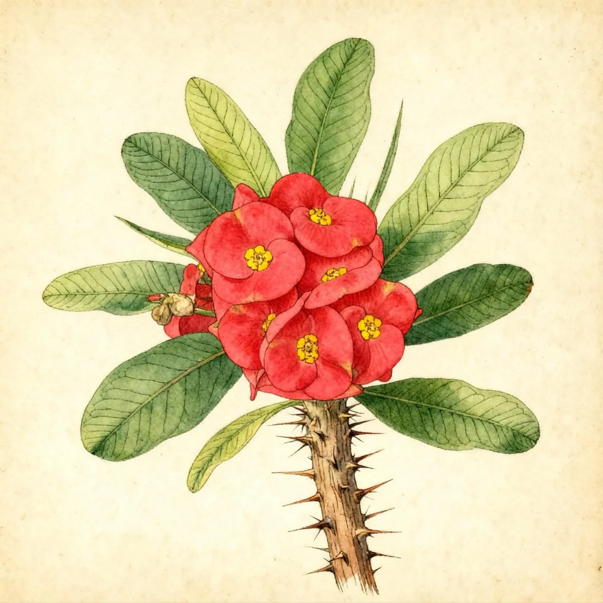 Christplant (Euphorbia milii)