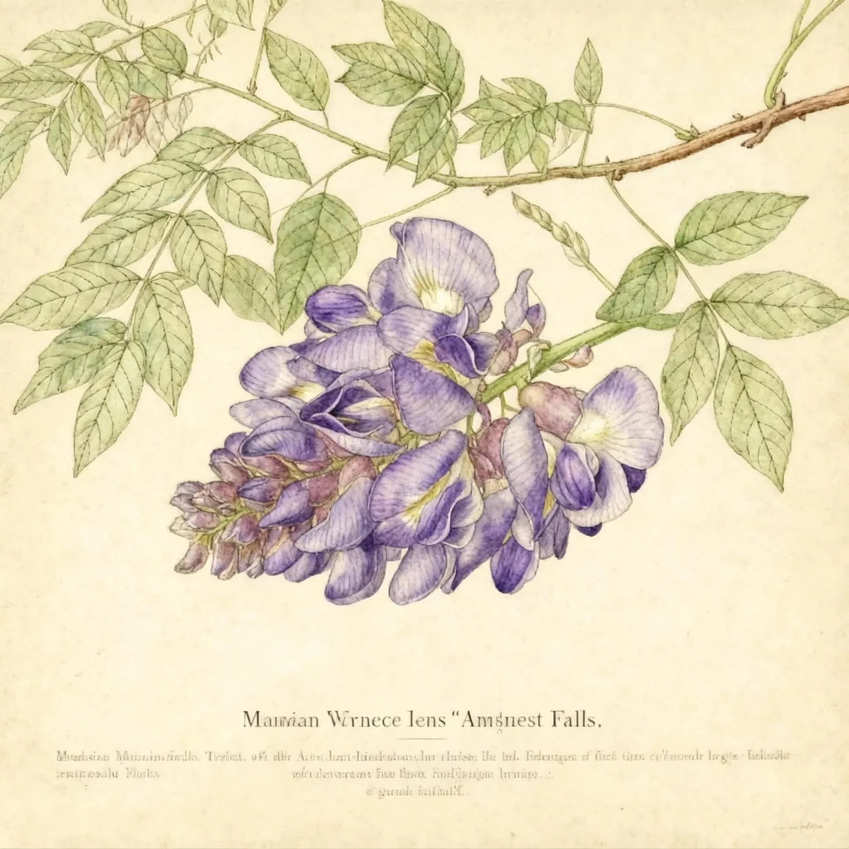 American wisteria (Wisteria frutescens 'Amethyst Falls')