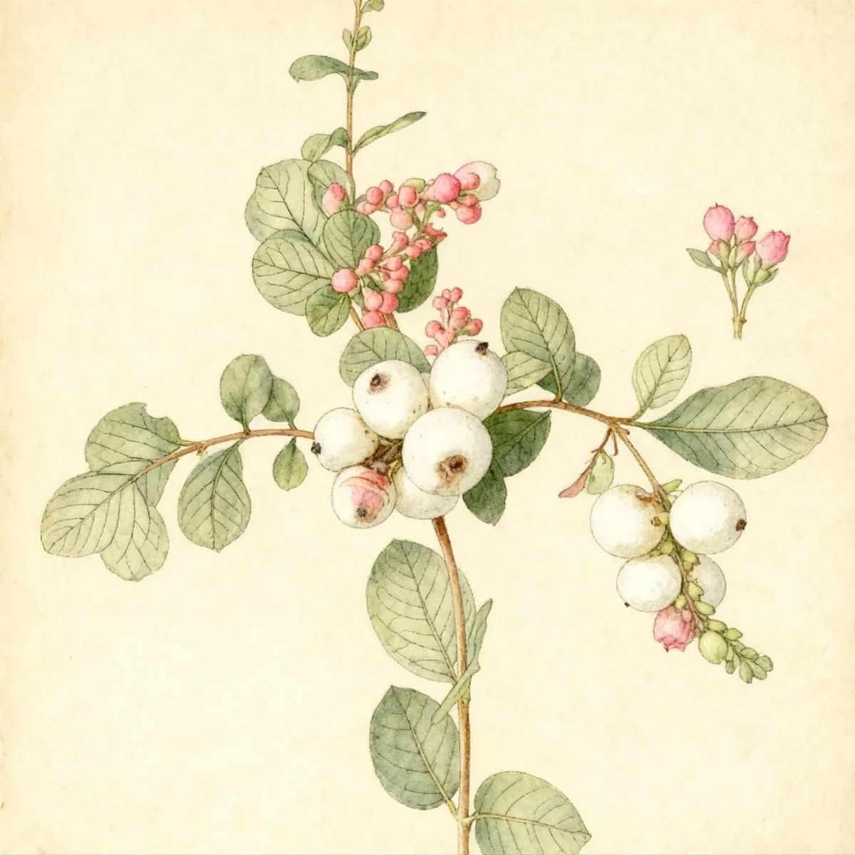 Coral berry (Symphoricarpos × doorenbosii 'Kolmgala')