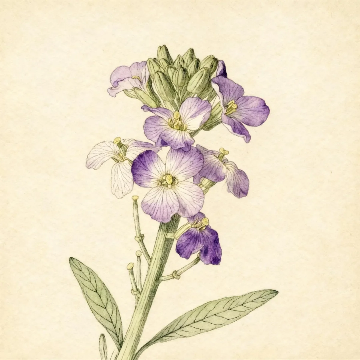 Wallflower (Erysimum linifolium 'Balcherissam' CHEERS SUN-KISSED AMETHYST)