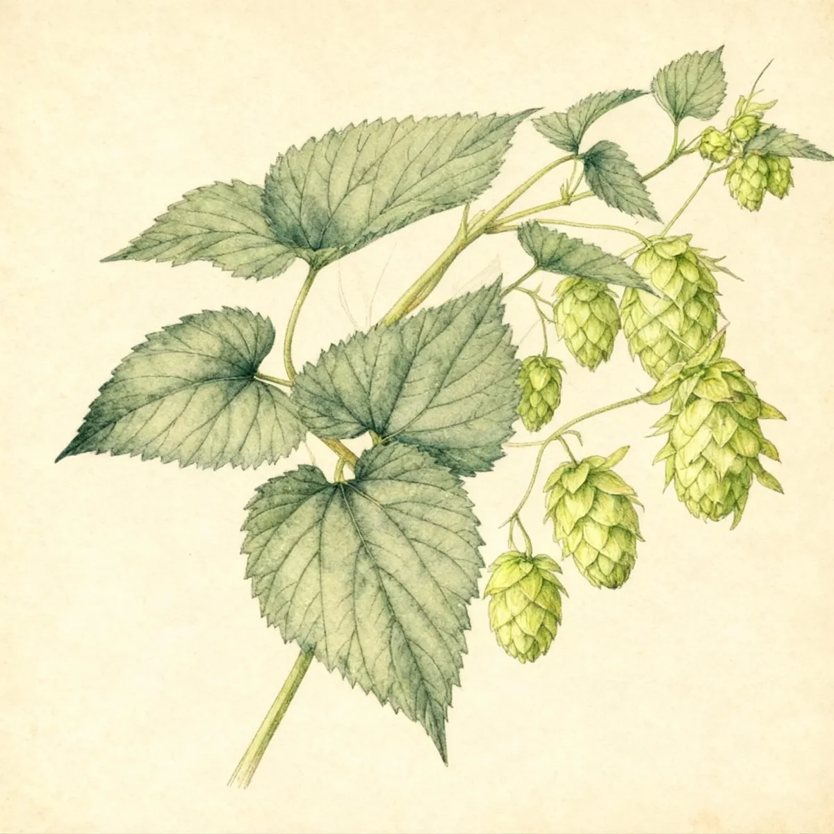 Common hop (Humulus lupulus 'Cascade')
