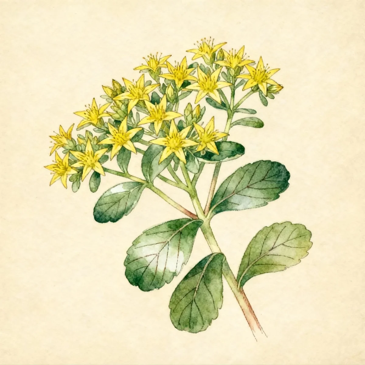 Stonecrop (Phedimus ellacombianus)