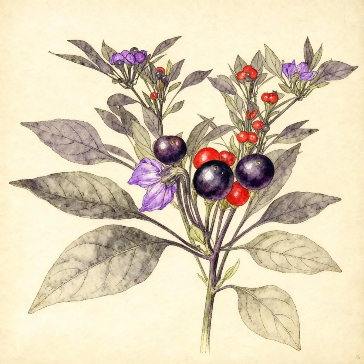 Ornamental pepper (Capsicum annuum 'Onyx Red')