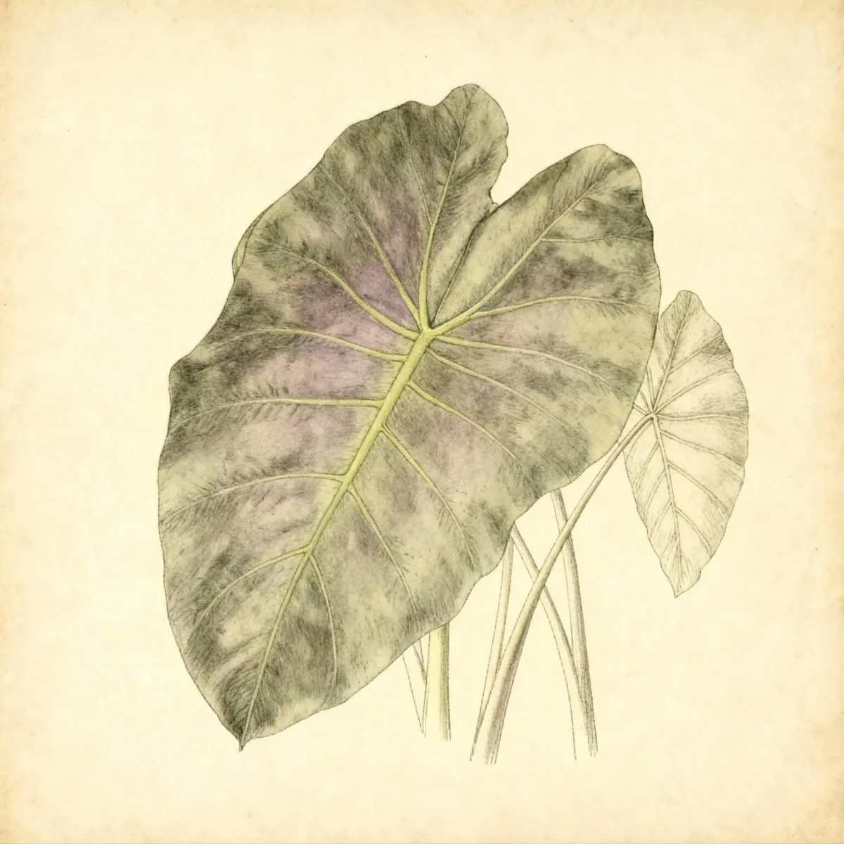 Taro (Colocasia esculenta 'Royal Hawaiian Aloha')