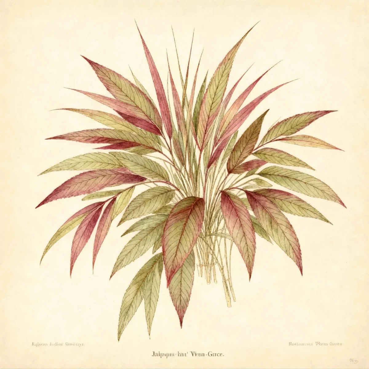 Japanese forest grass (Hakonechloa macra 'Beni-kaze')