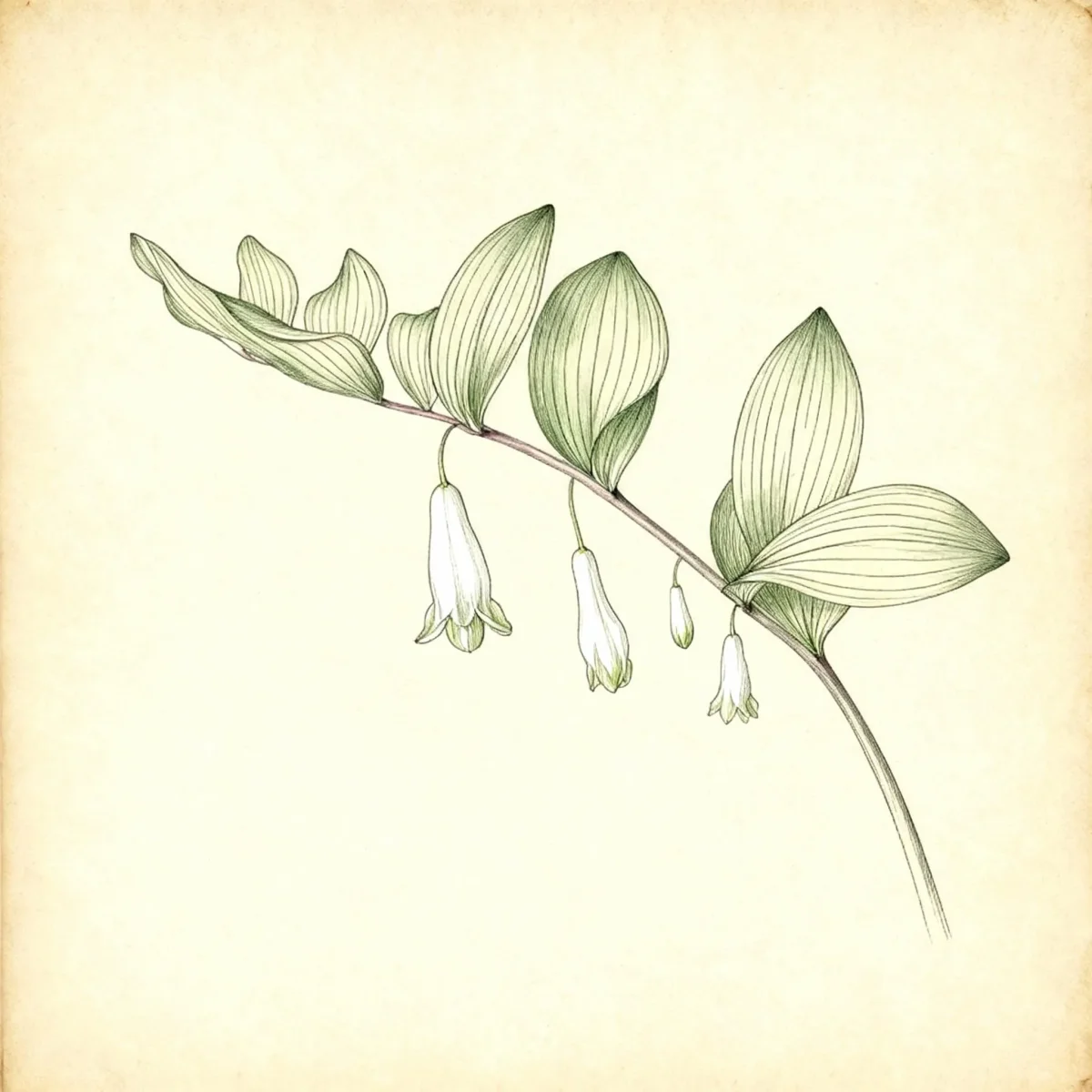 Solomon's seal (Polygonatum odoratum 'Byakko')