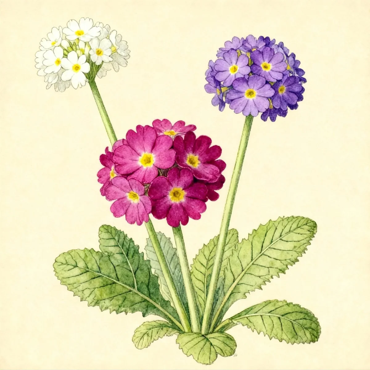 Drumstick primula (Primula denticulata 'Ronsdorf')