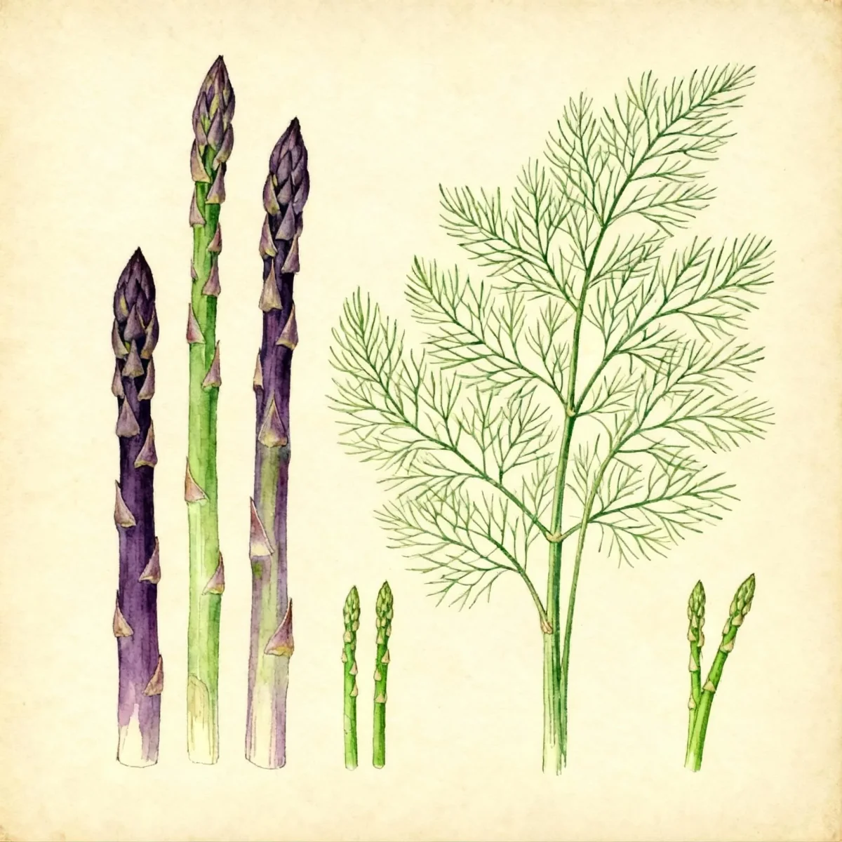 Asparagus (Asparagus officinalis 'Purple Passion')