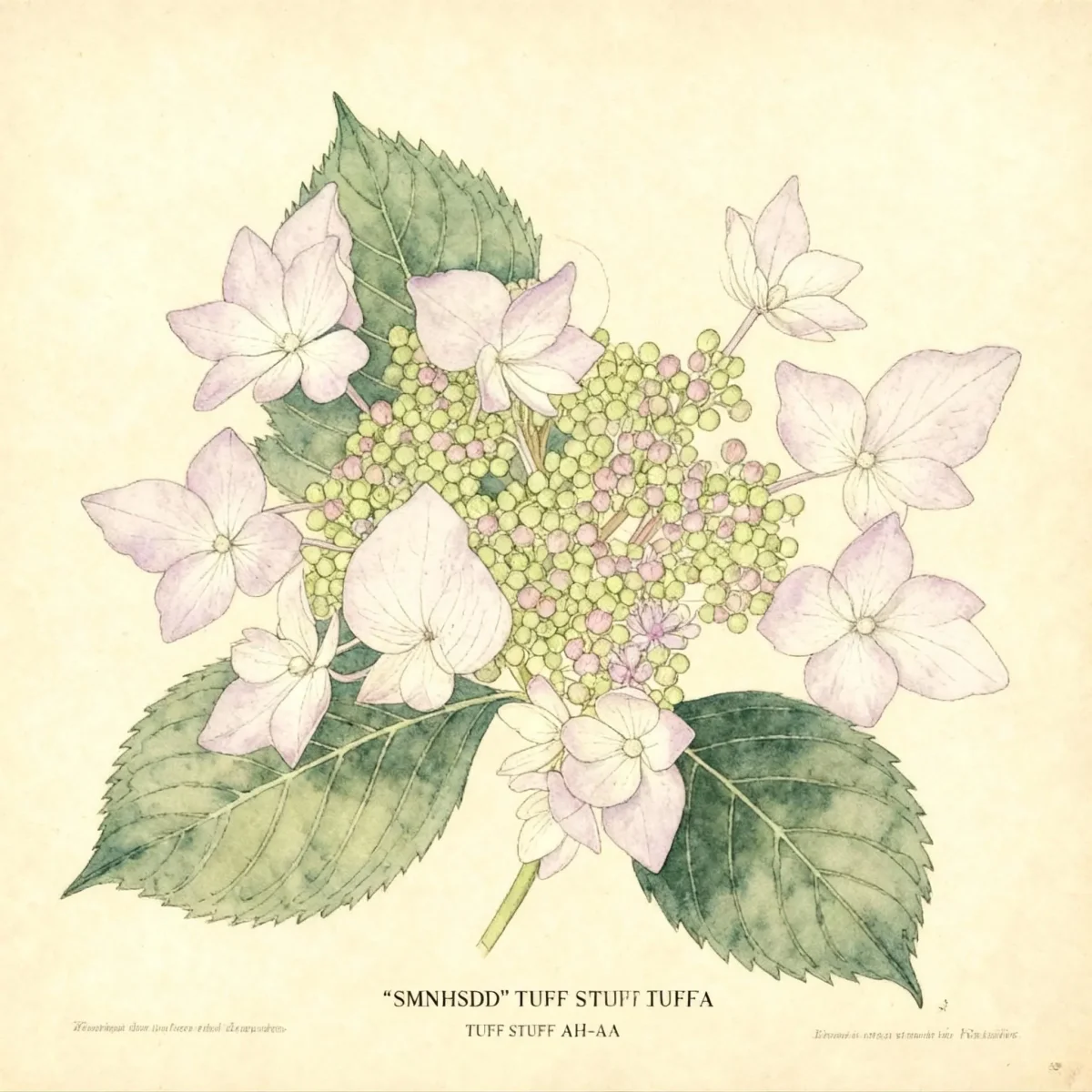 Hydrangea (Hydrangea serrata 'SMNHSDD' TUFF STUFF AH-HA)