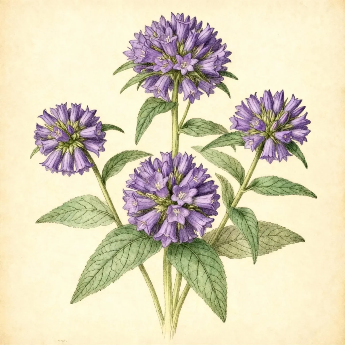 Clustered bellflower (Campanula glomerata 'Church Bells')