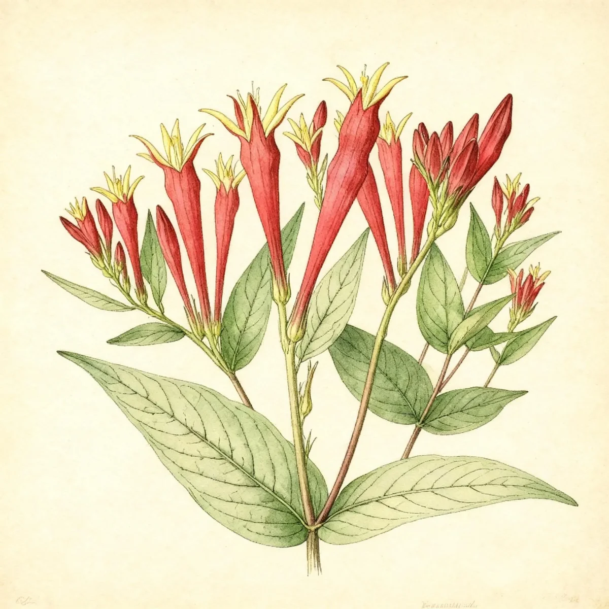 Indian pink (Spigelia marilandica 'Little Redhead')