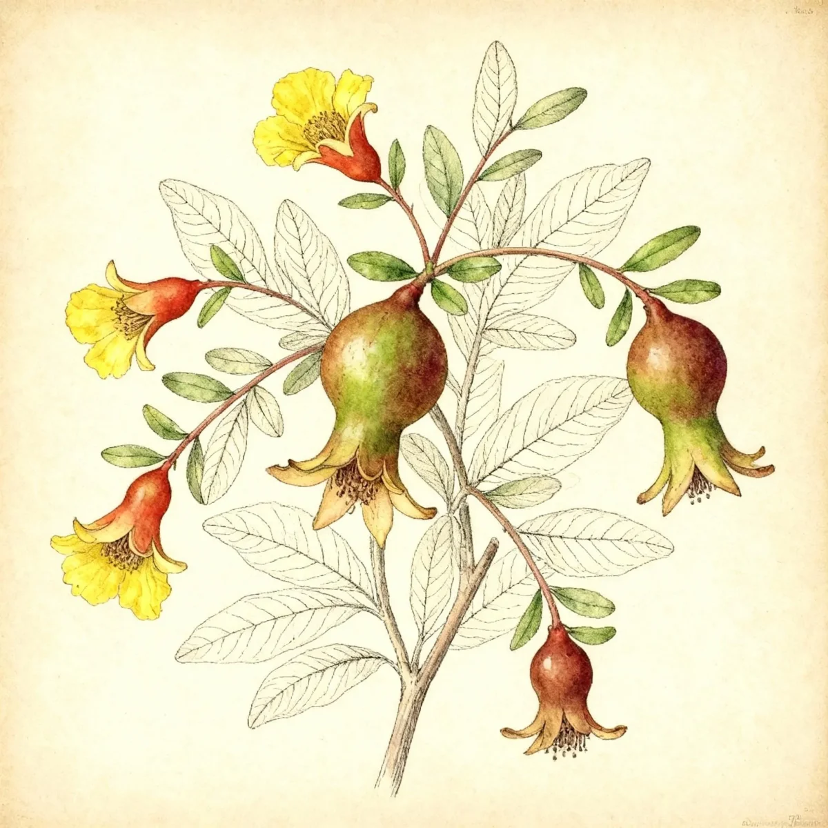 Pomegranate (Punica granatum 'SMNPGMF' PEPPY LE POM)