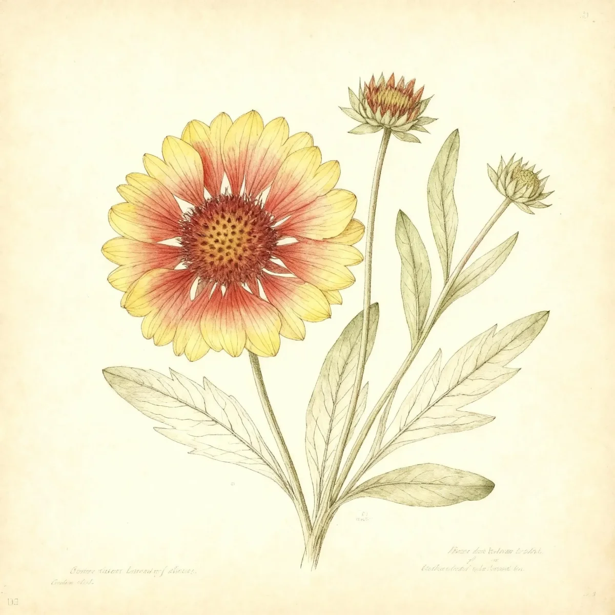 Blanket flower (Gaillardia aristata BARBICAN YELLOW RED RING)