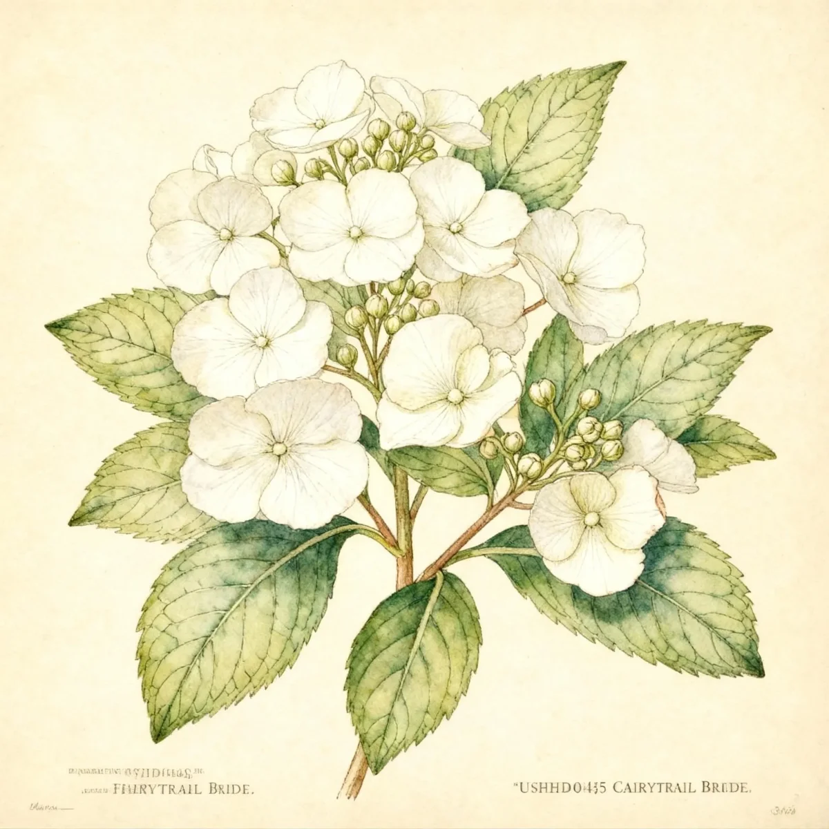 Cascade hydrangea