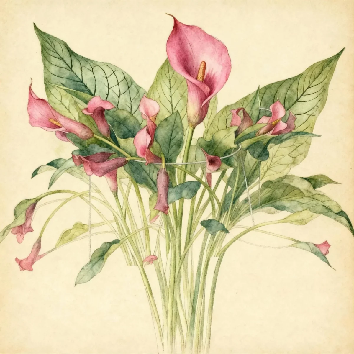 Calla lily (Zantedeschia 'Serenade')