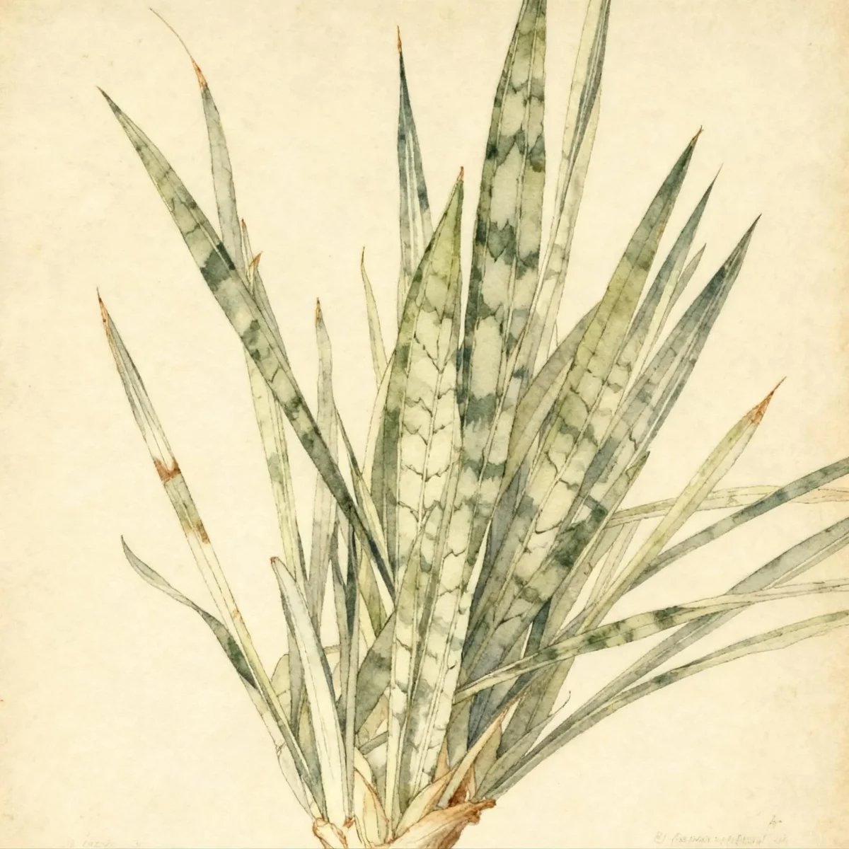 Bowstring hemp (Dracaena trifasciata 'Bantel's Sensation')